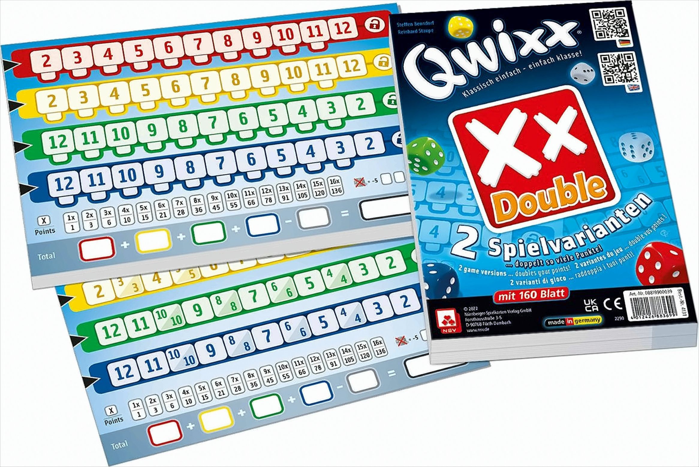 Nürnberger Spielkarten Spiel Qwixx - Double
