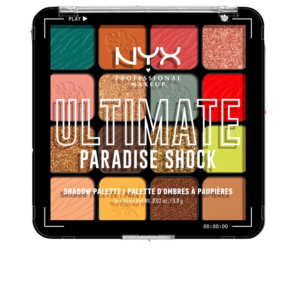 Nyx Professional Make Up Тени для век ULTIMATE PARADISE SHOCK Тени для век-Palette 16 x 0,8 gr