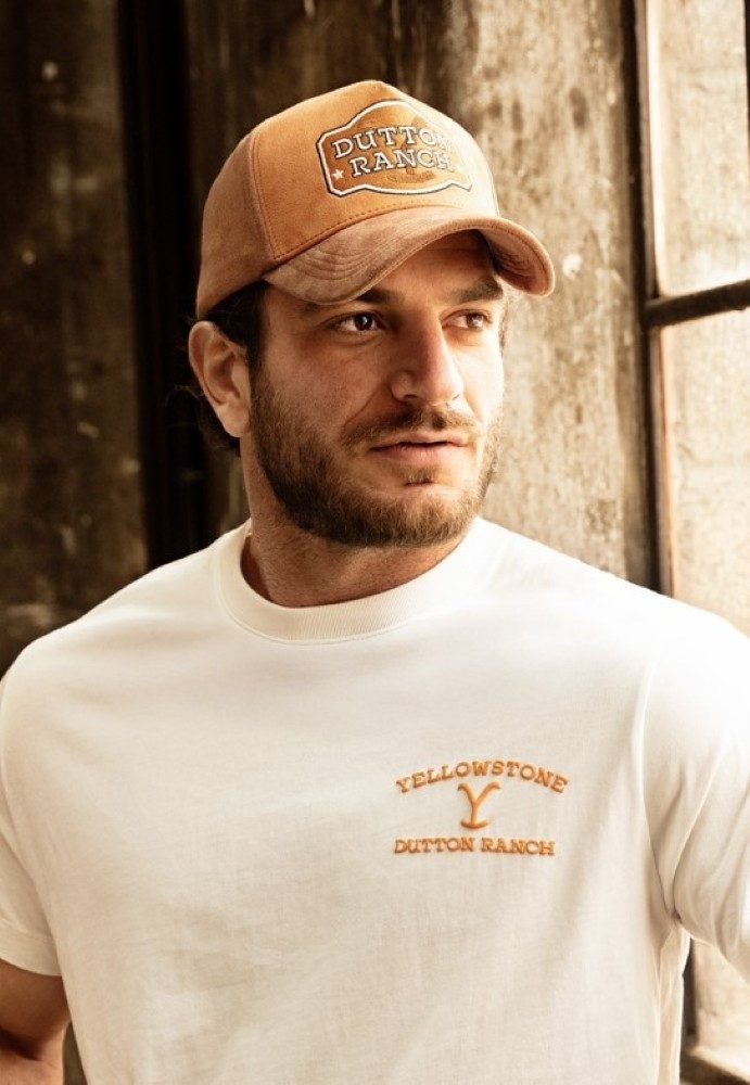 Stars & Stripes Baseball Cap Dutton Ranch Yellowstone Western-Basecap in Wildleder-Optik