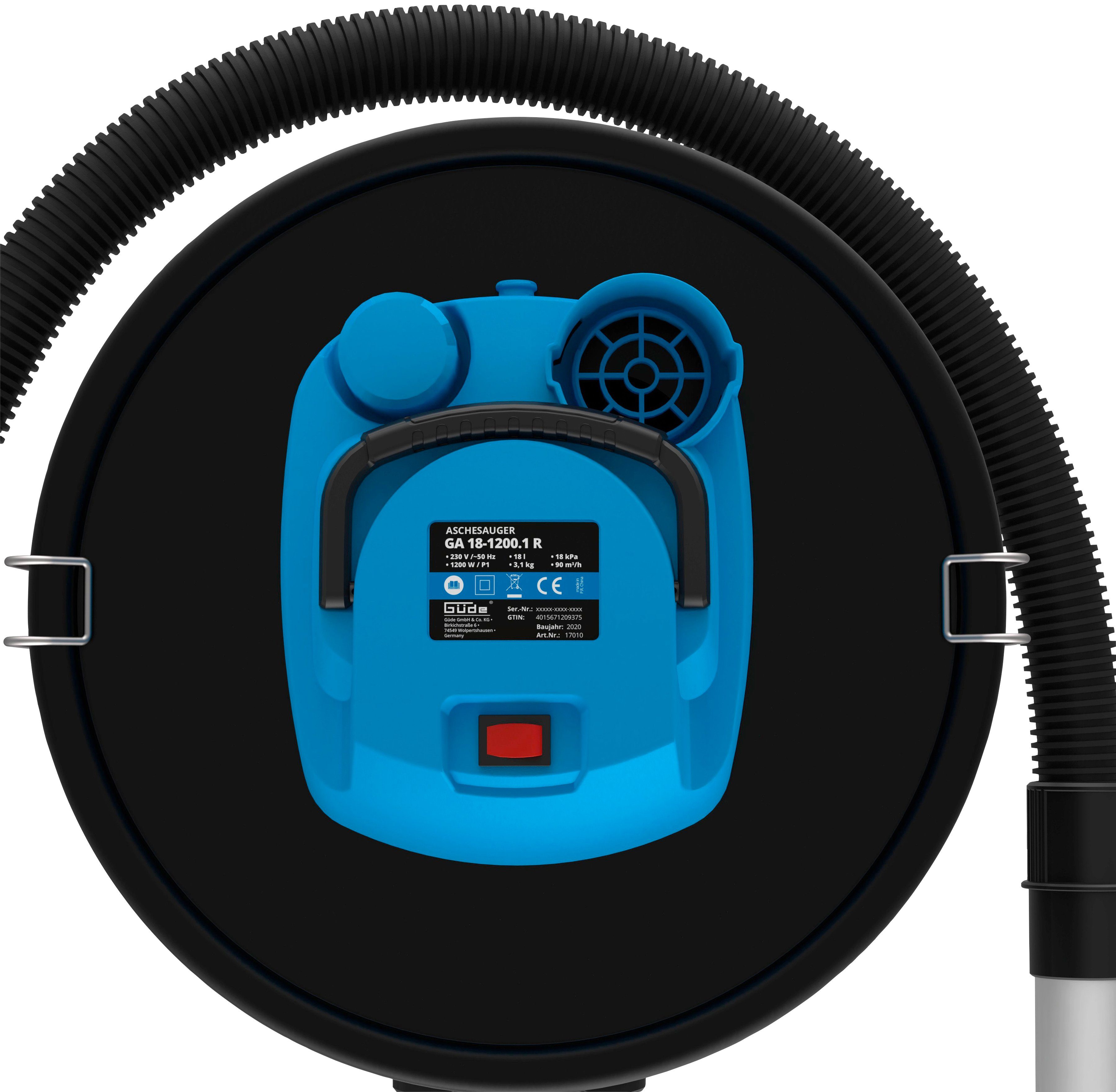 Güde Aschesauger GA 18-1200.1, 1200 W, beutellos, 230 V – Bild 3 von 5