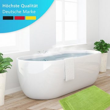 Badematte Badvorleger NYVIFresh 50x70cm Frottee Duschvorleger aus 100% Baumwolle NYVI, Höhe 5 mm, Baumwolle, rechteckig, 1er-Set, Baumwolle Luxus Qualität 700 g/m² Saugfähig Schnelltrocknend Waschbar