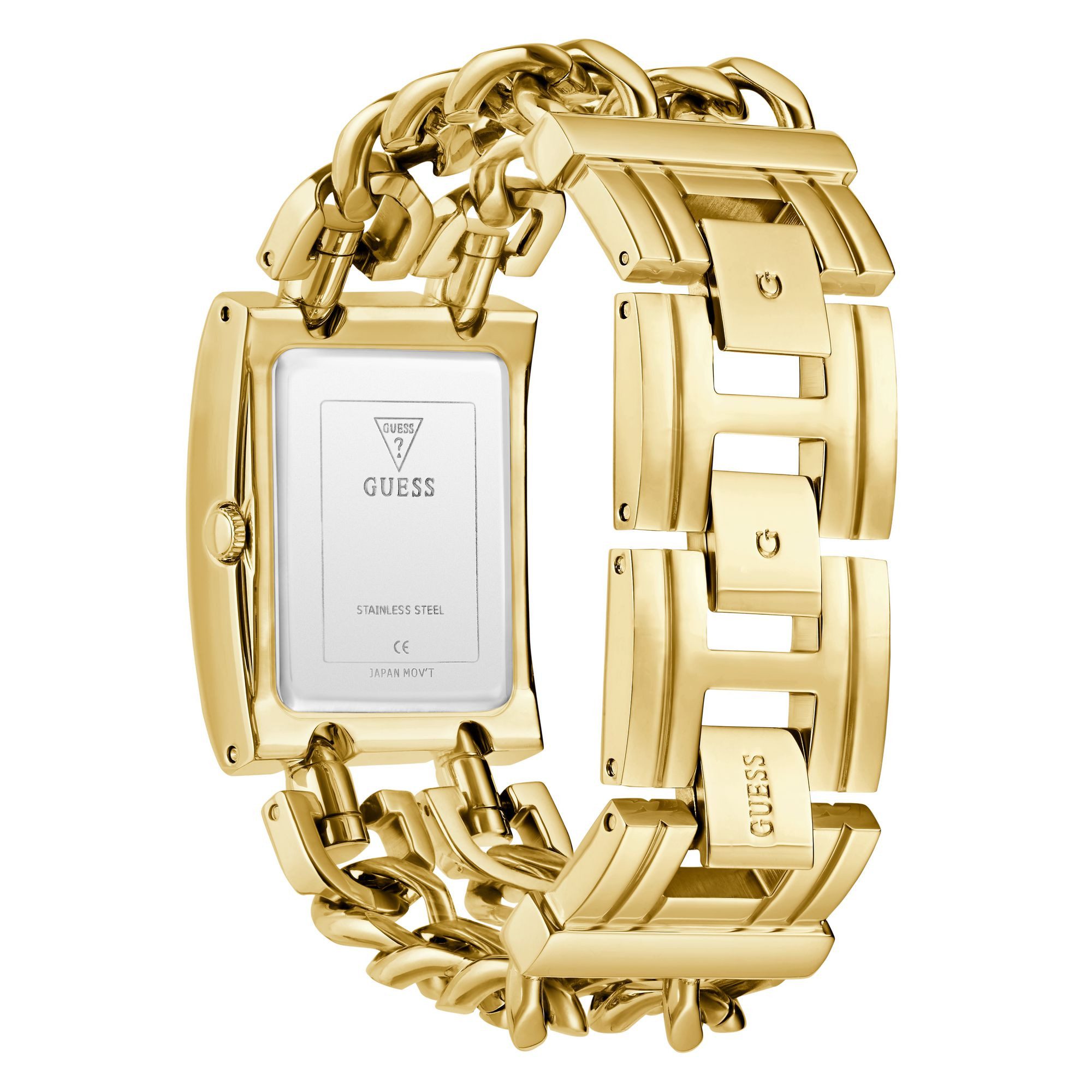 Guess Quarzuhr HEAVY METAL GW0740L2, Armbanduhr, Damenuhr, Edelstahlarmband, analog – Bild 5 von 5
