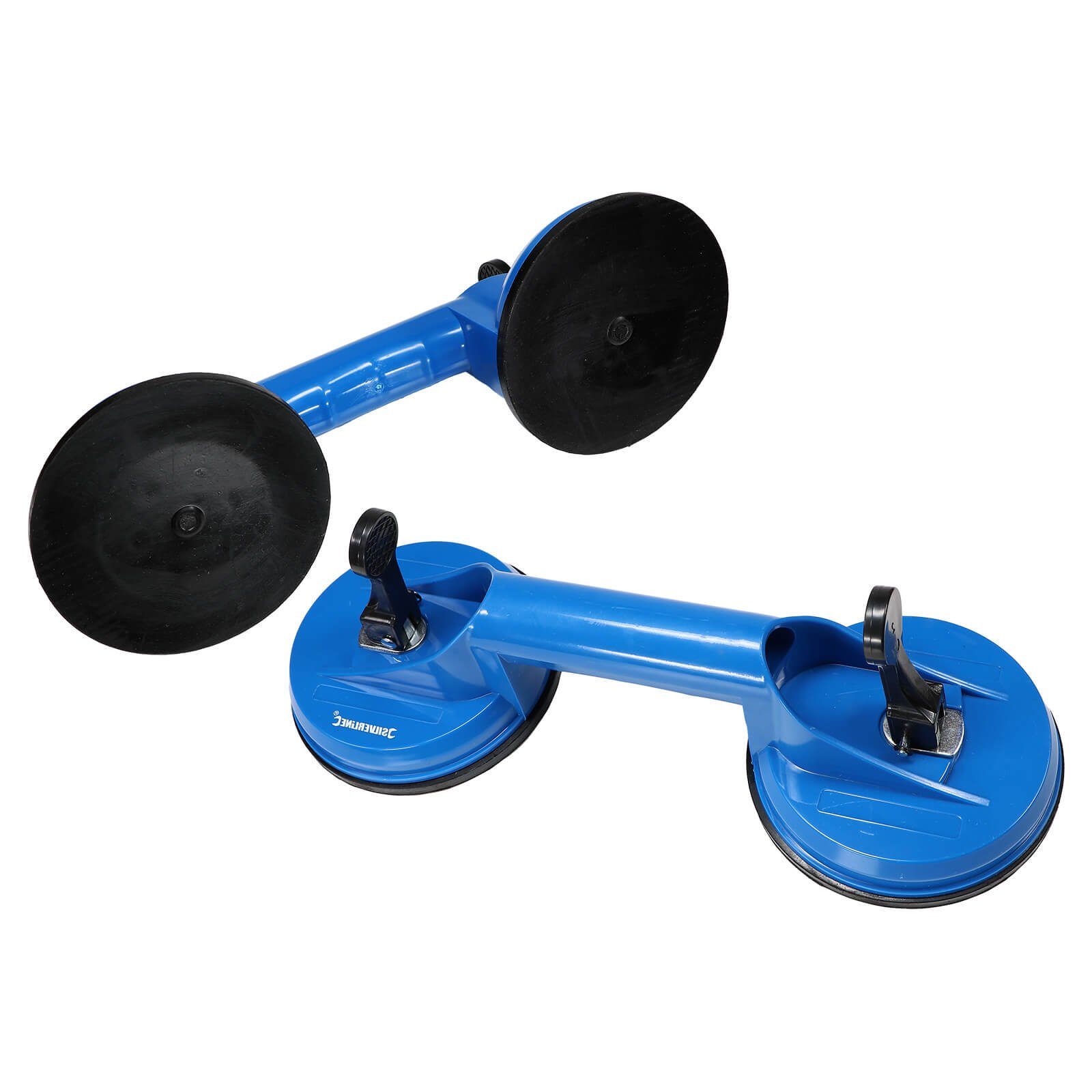 Doppelsaugheber 2er Set Doppelsaugheber Vakuum Sauggriff bis 70 kg 2-fach Saugheber