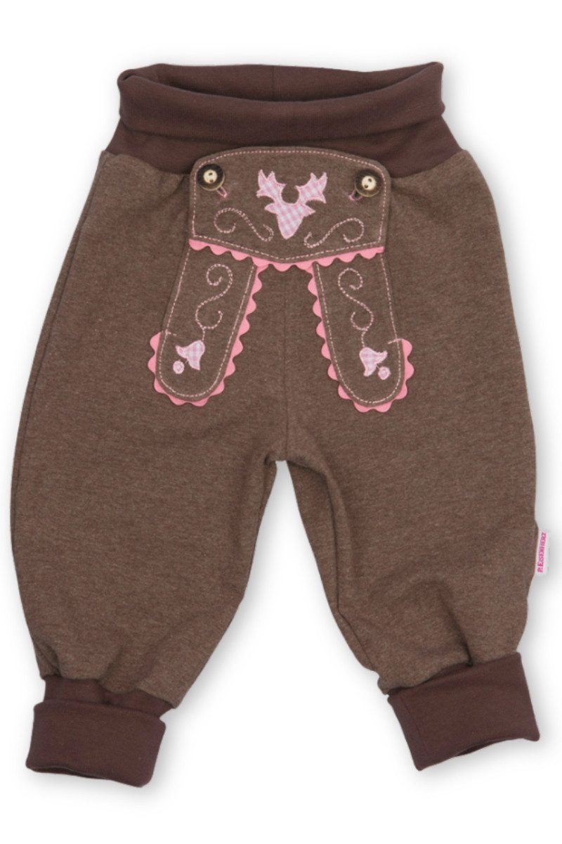 P.Eisenherz Trachtenkleid Babyhose - LEDERHOSE MADL - nougat/rosa
