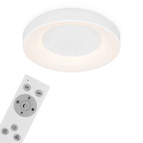 Briloner Leuchten LED Deckenleuchte 3427-016, LED fest verbaut, Kaltweiß, Neutralweiß, Tageslichtweiß, Warmweiß, Deckenlampe Ø 48,4cm dimmbar CCT Lichtsteuerung