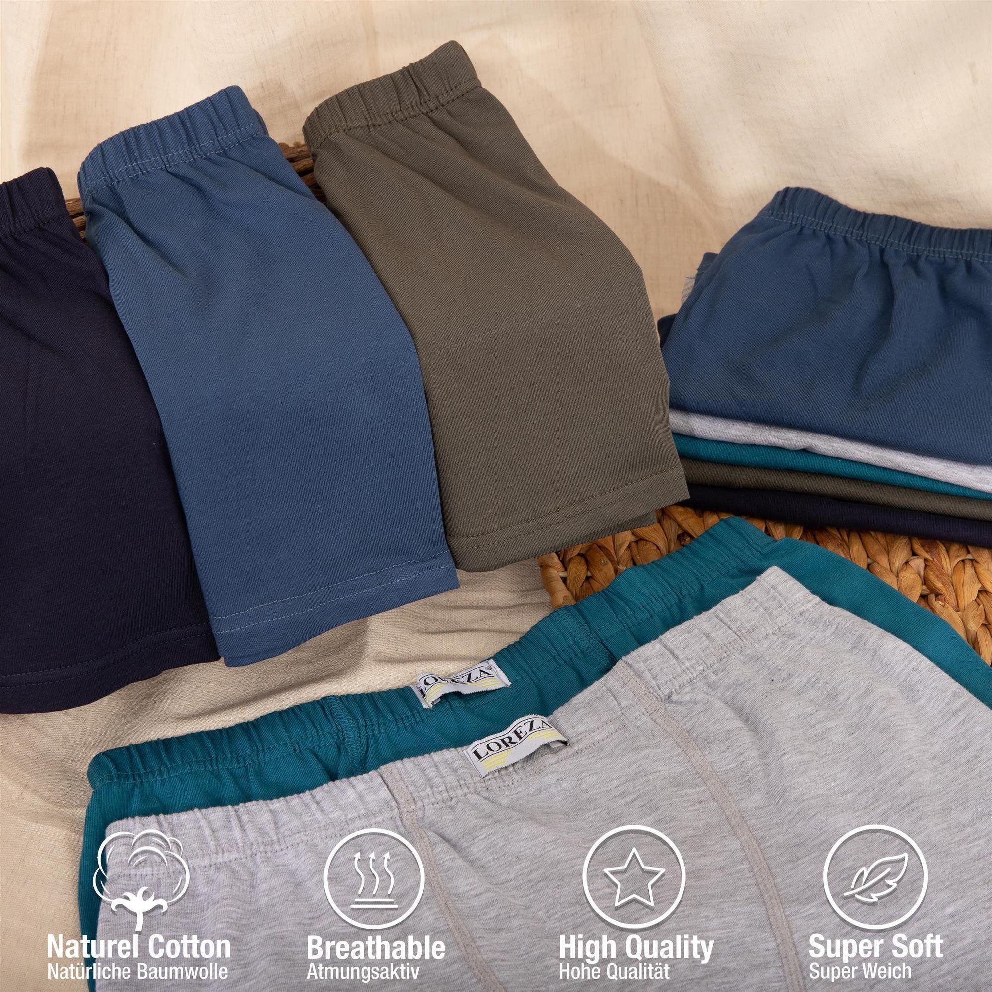 LOREZA Boxershorts 10er Pack Jungen Boxershorts - Basics- 92-170 (Set, 10-St) – Bild 4 von 5