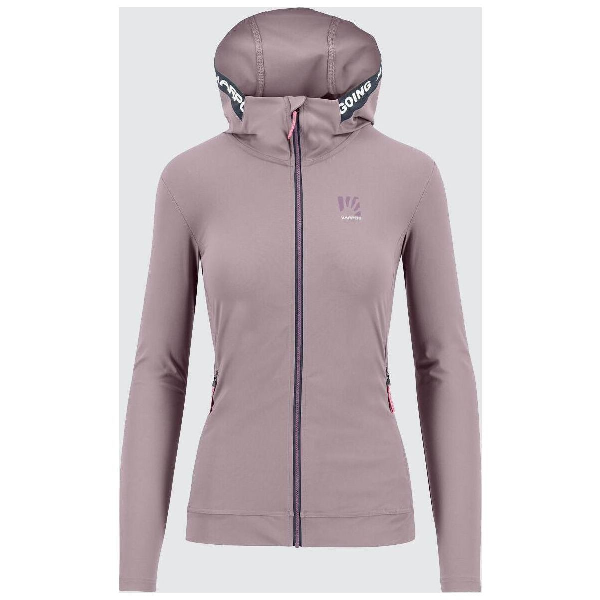 Karpos Fleecejacke Easyfrizz W Full-zip Hoodie Moderne Damenjacke mit hoher Bewegungsfreiheit, UV-Schutz und