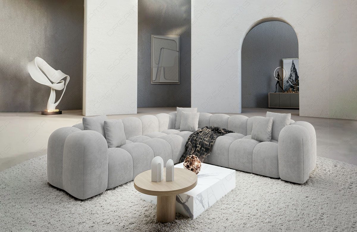 Sofa Dreams Ecksofa Design Stoff Samtstoff günstig online kaufen