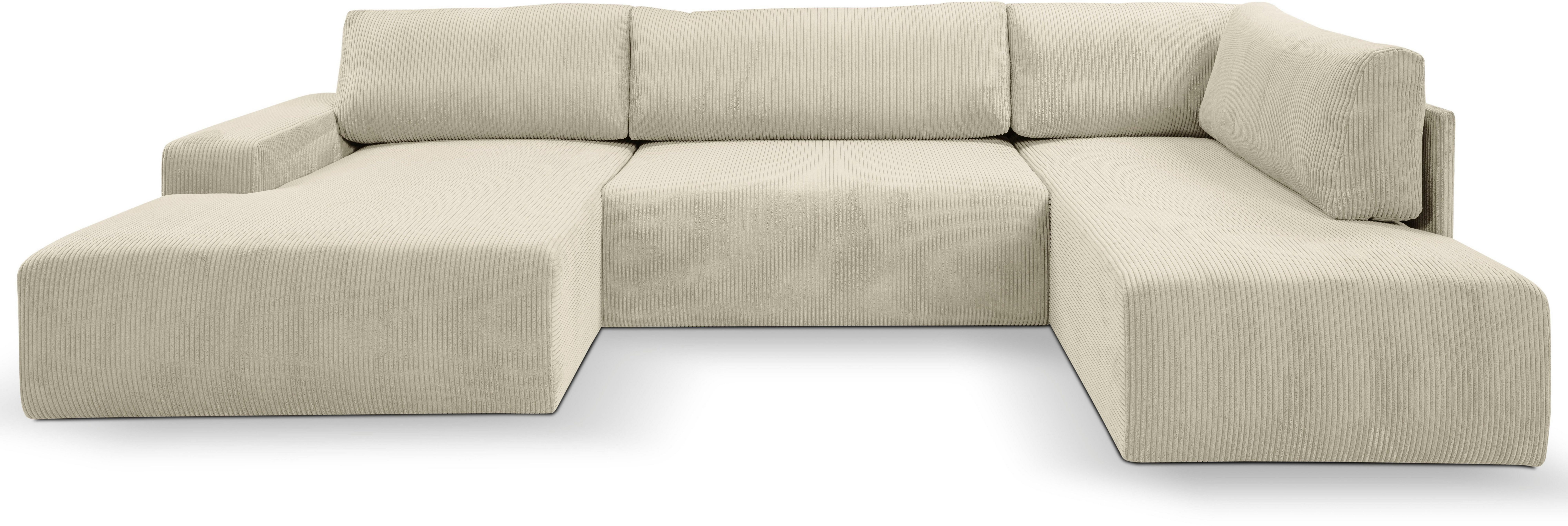 WERK2 Wohnlandschaft Rotterdam-U, U-Form, in kuschelweichem Cord oder Breit günstig online kaufen