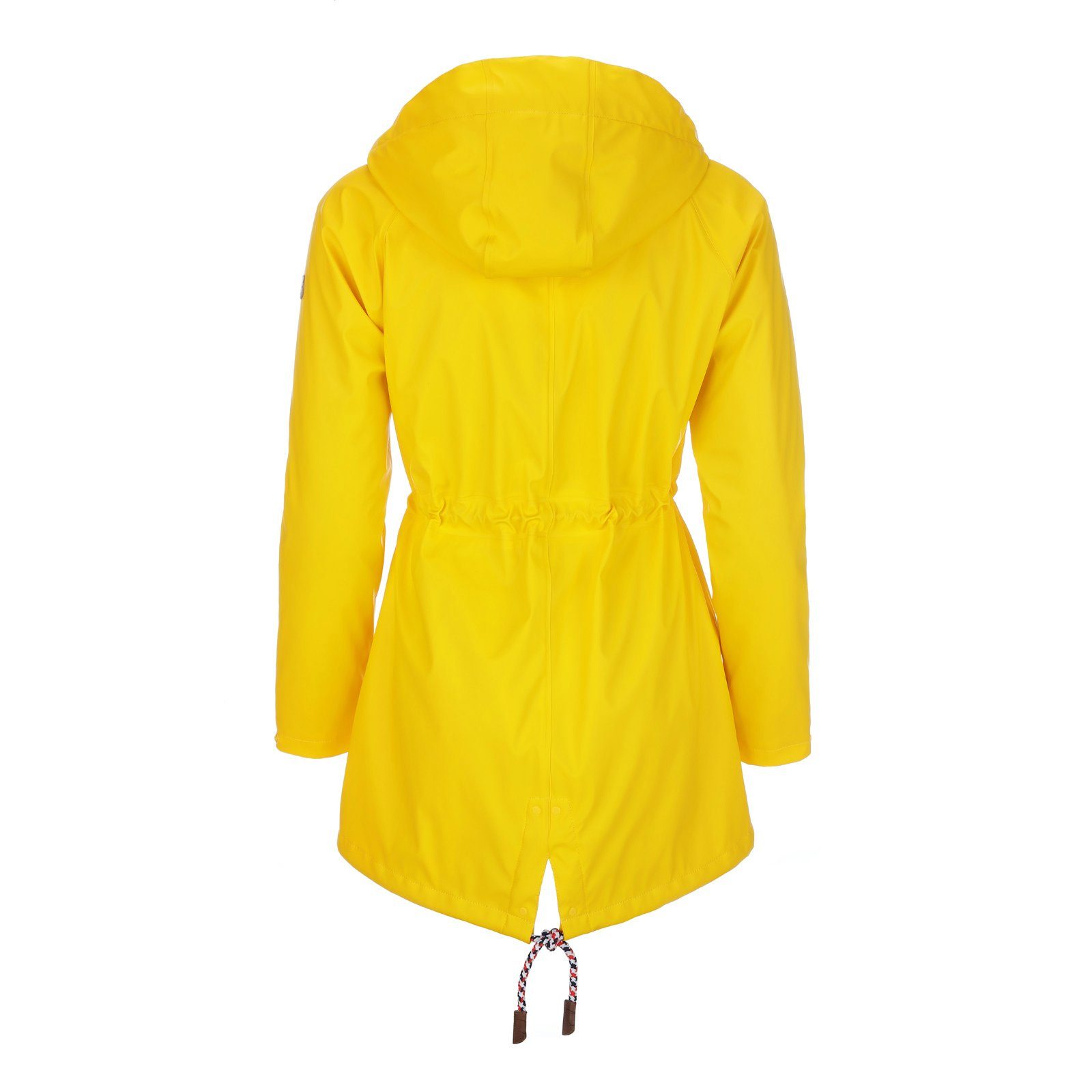 modAS Regenjacke 13309W Damen Regenmantel aus PU - Wasserdichte Jacke mit Teddy-Fleece-Futter – Bild 5 von 5