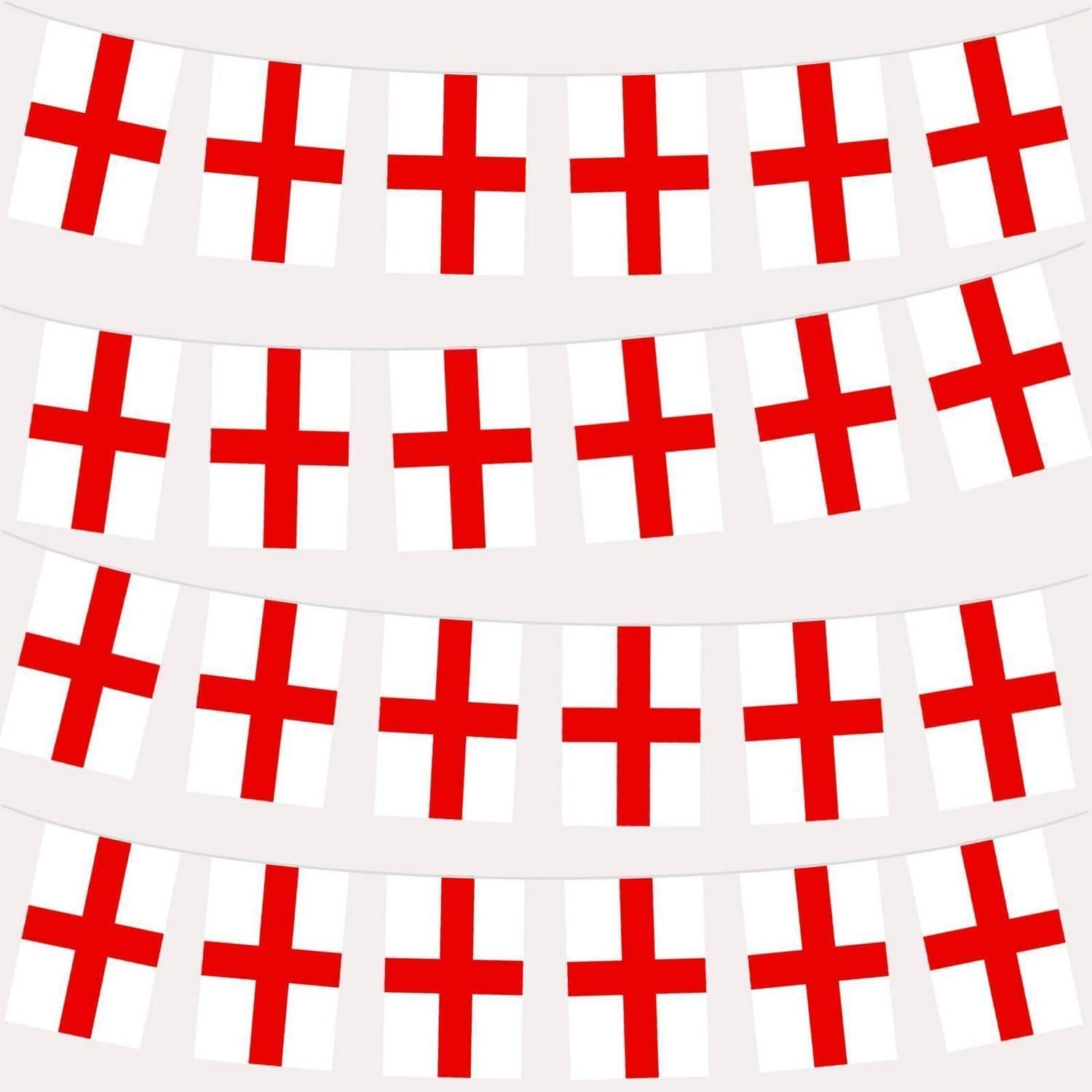 LuxusKollektion Flagge Fahnenkette England 10m 30 Flaggen