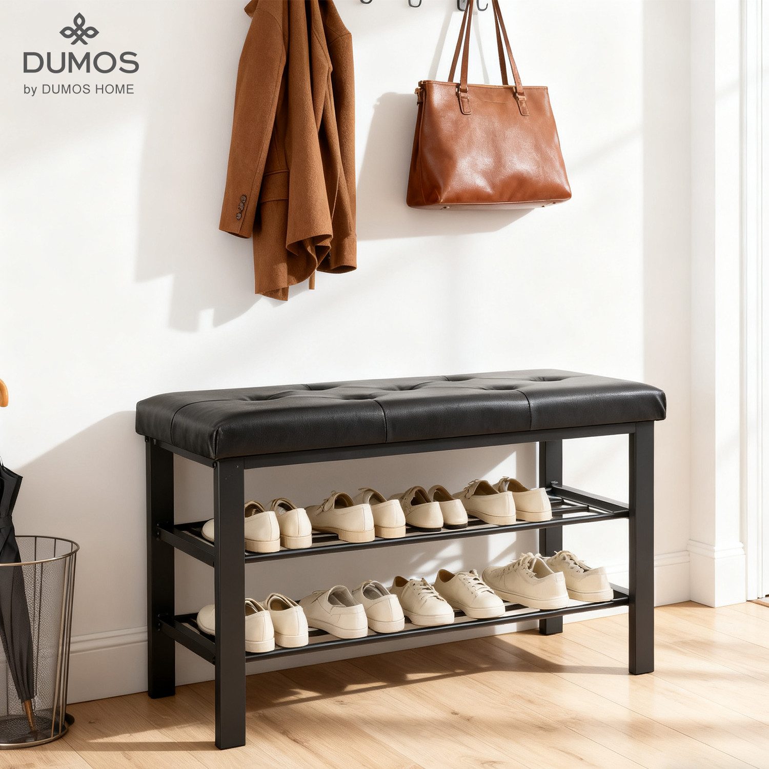 DUMOS Schuhbank Praktische Schuhbank für bequemes An- und Ausziehen (Sitzba günstig online kaufen
