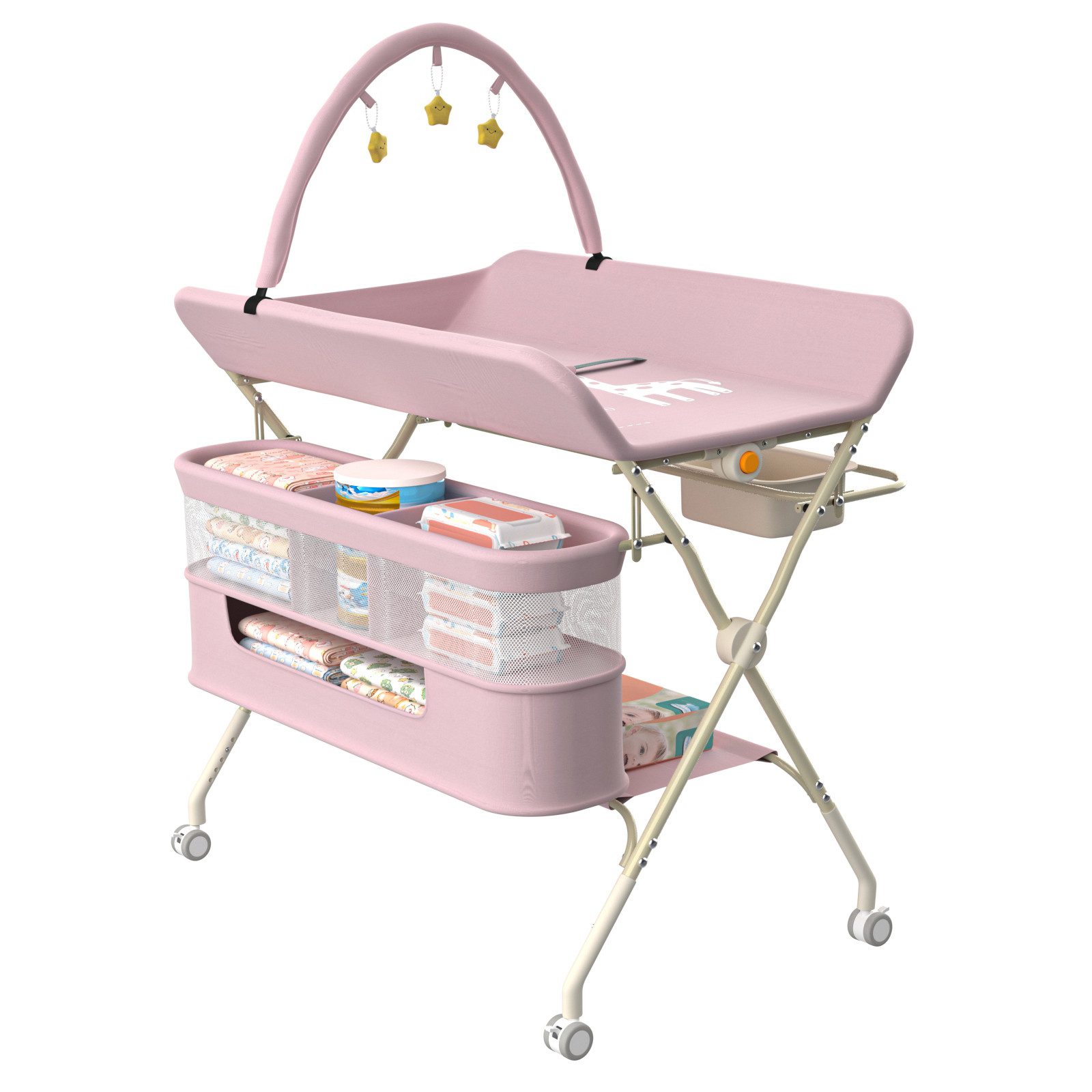 JEOBEST Wickeltisch Baby Wickelkombi, Wickelauflage Mit günstig online kaufen