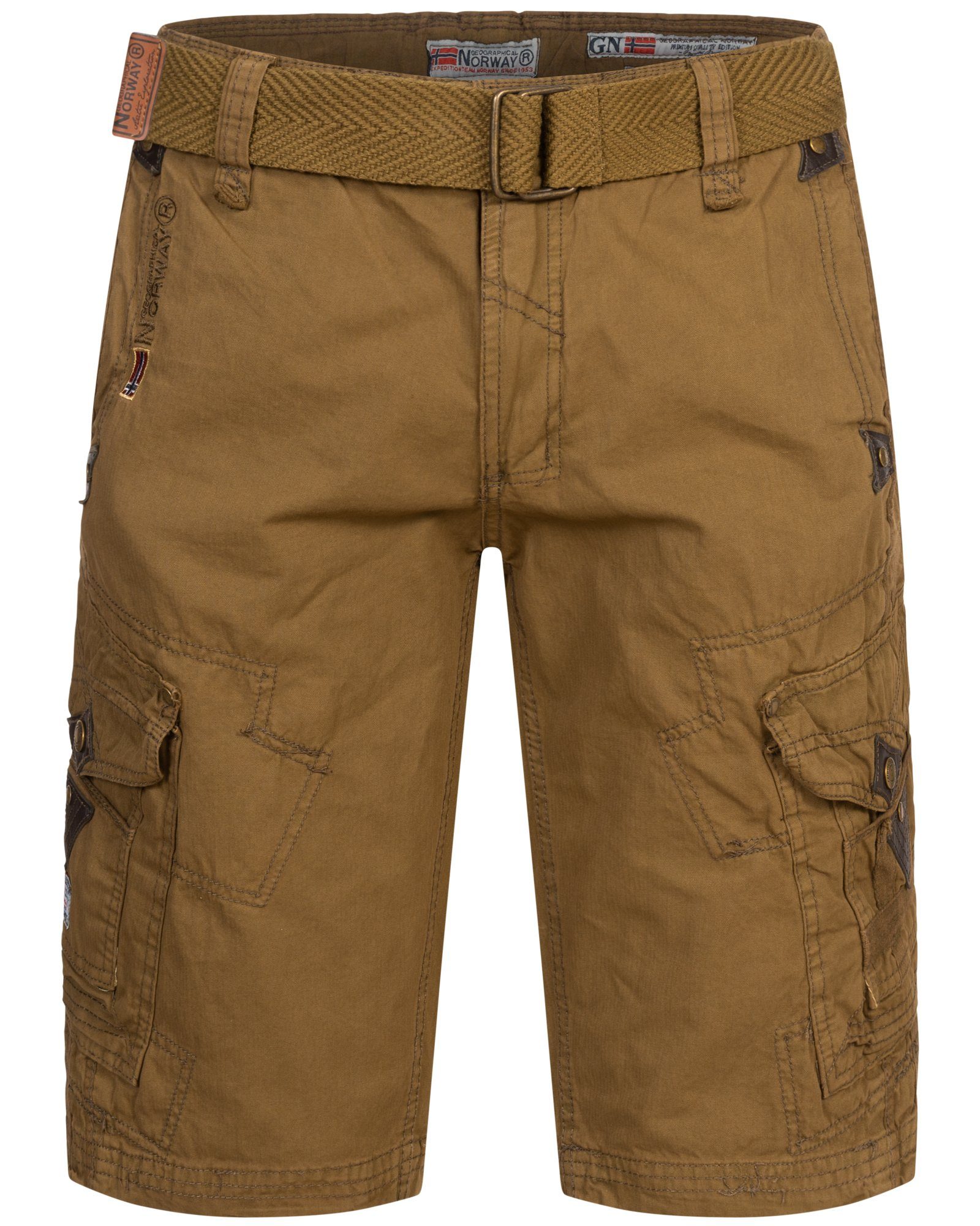 Geographical Norway Shorts Cargo Shorts kurze Hose knielang Short Bermuda Sommer Urlaub Freizeit