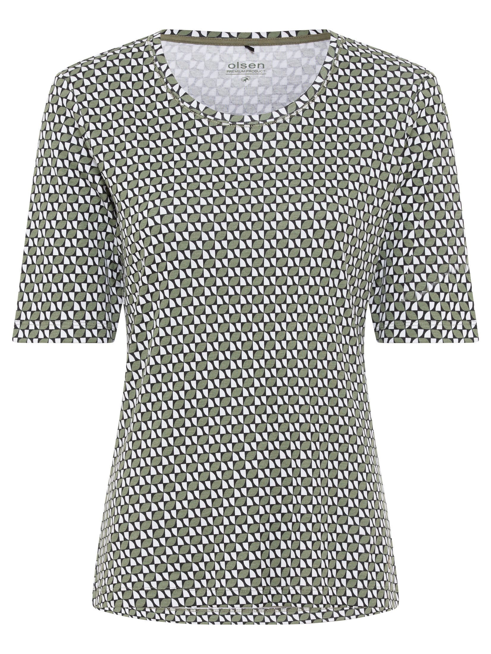 Olsen Print-Shirt (1-tlg) mit Allover-Print günstig online kaufen