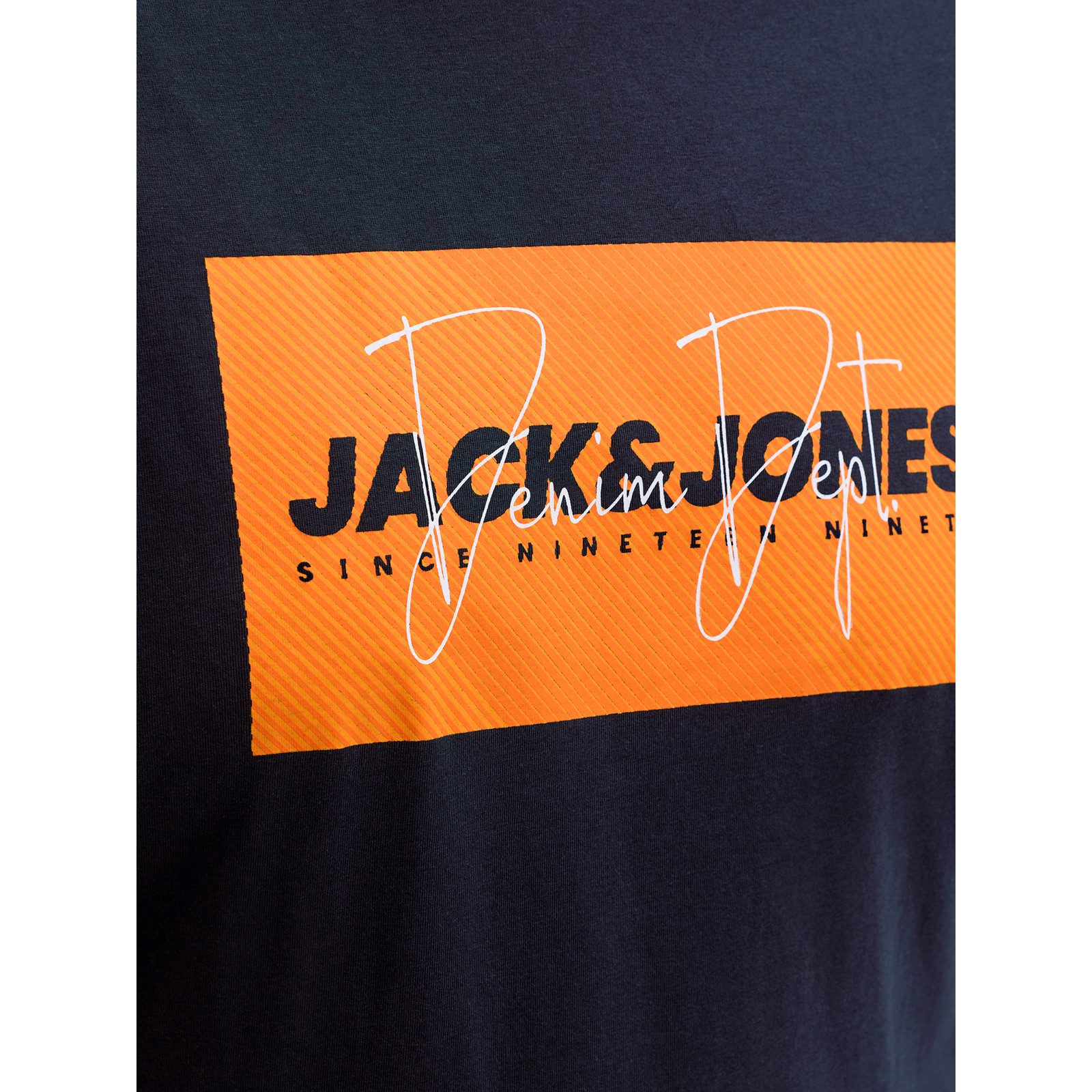 Jack & Jones Rundhalsshirt Jack&Jones Übergrößen T-Shirt navy JJCOLE Print günstig online kaufen