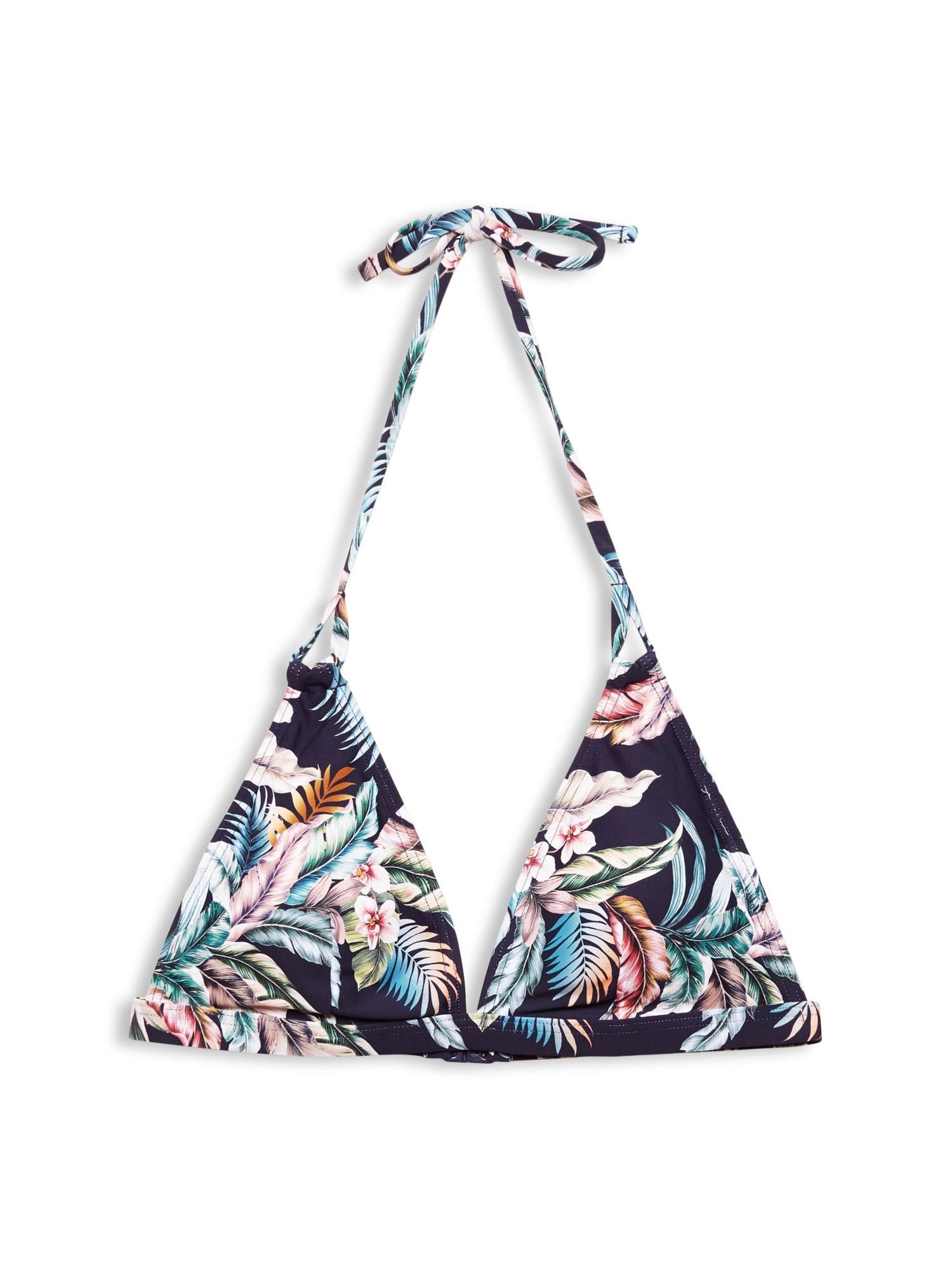 Esprit Triangel-Bikini-Top »Recycelt: Neckholder mit Tropical-Print« online  kaufen | OTTO