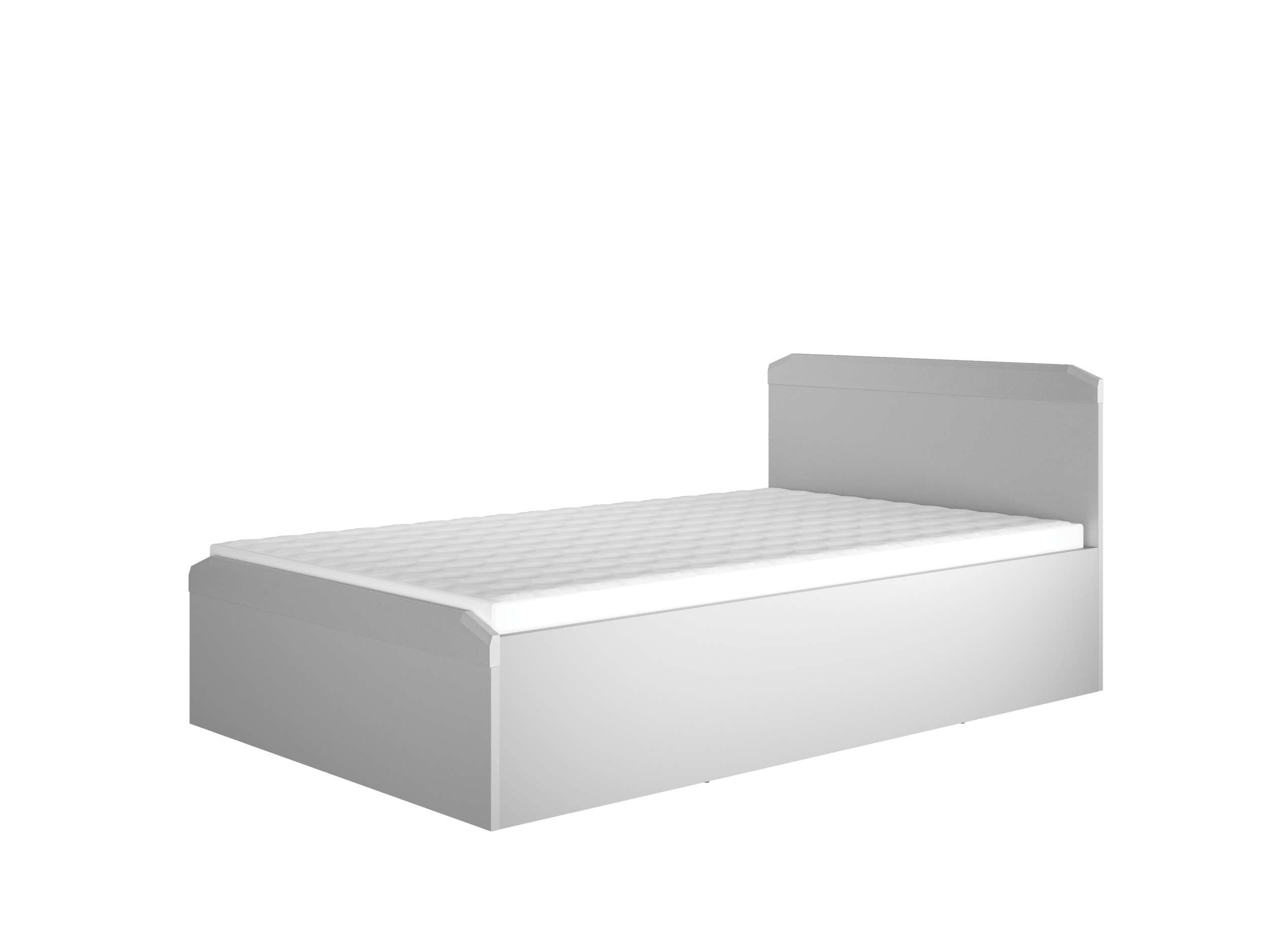 cm, aus (Kinderbett, Stylefy Liegekomfort, Bett), Holzwerkstoff, Design Triss Modern 120x200 Silbergrau Jugendbett
