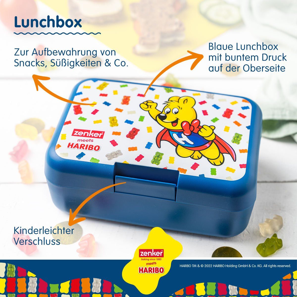 Zenker Lunchbox Brotbox, Vesperdose, Snackbox, Aufbewahrungsbox