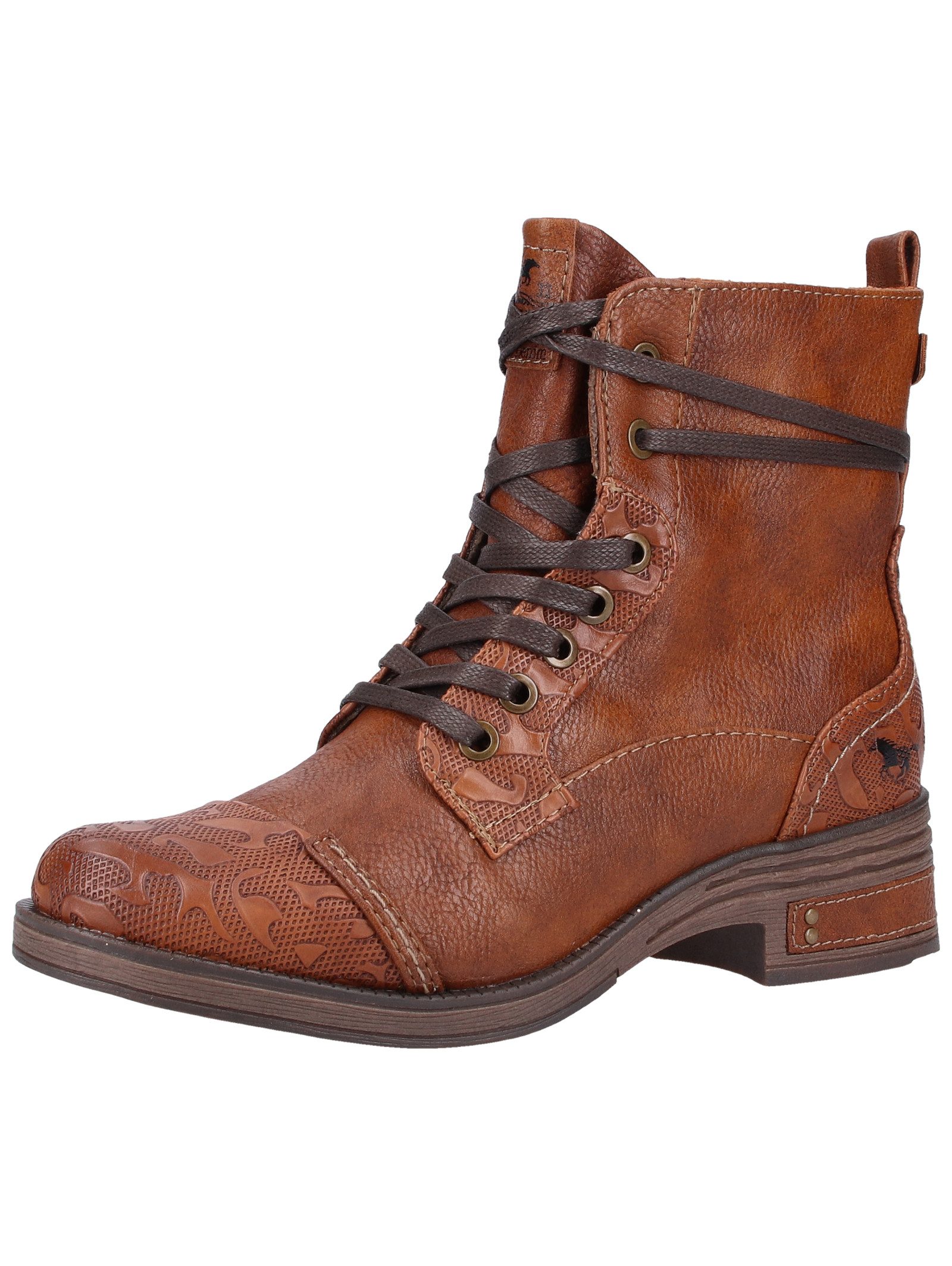 Mustang Shoes Stiefelette Lederimitat Schnürstiefelette