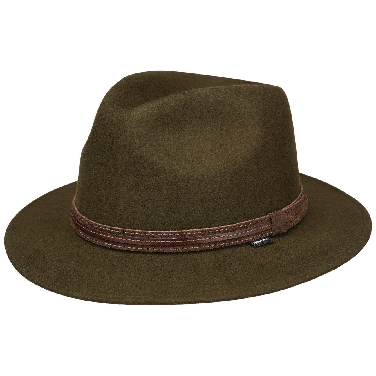 faustmann GERMANY Filzhut (1-St) Wollfilzhut mit Lederband, Made in the EU