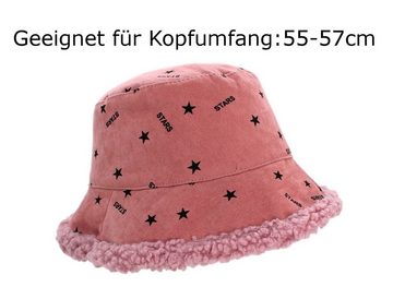 dy_mode Fischerhut Warme Damen Fischerhut Wintermütze Gefütterte Bucket Hat Bucket Hat