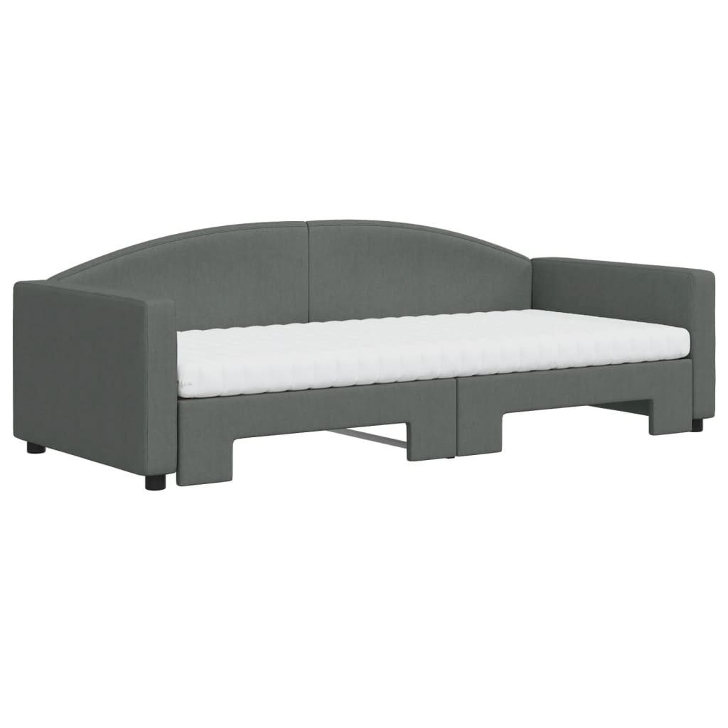 vidaXL Bett Tagesbett Ausziehbar mit Matratzen günstig online kaufen