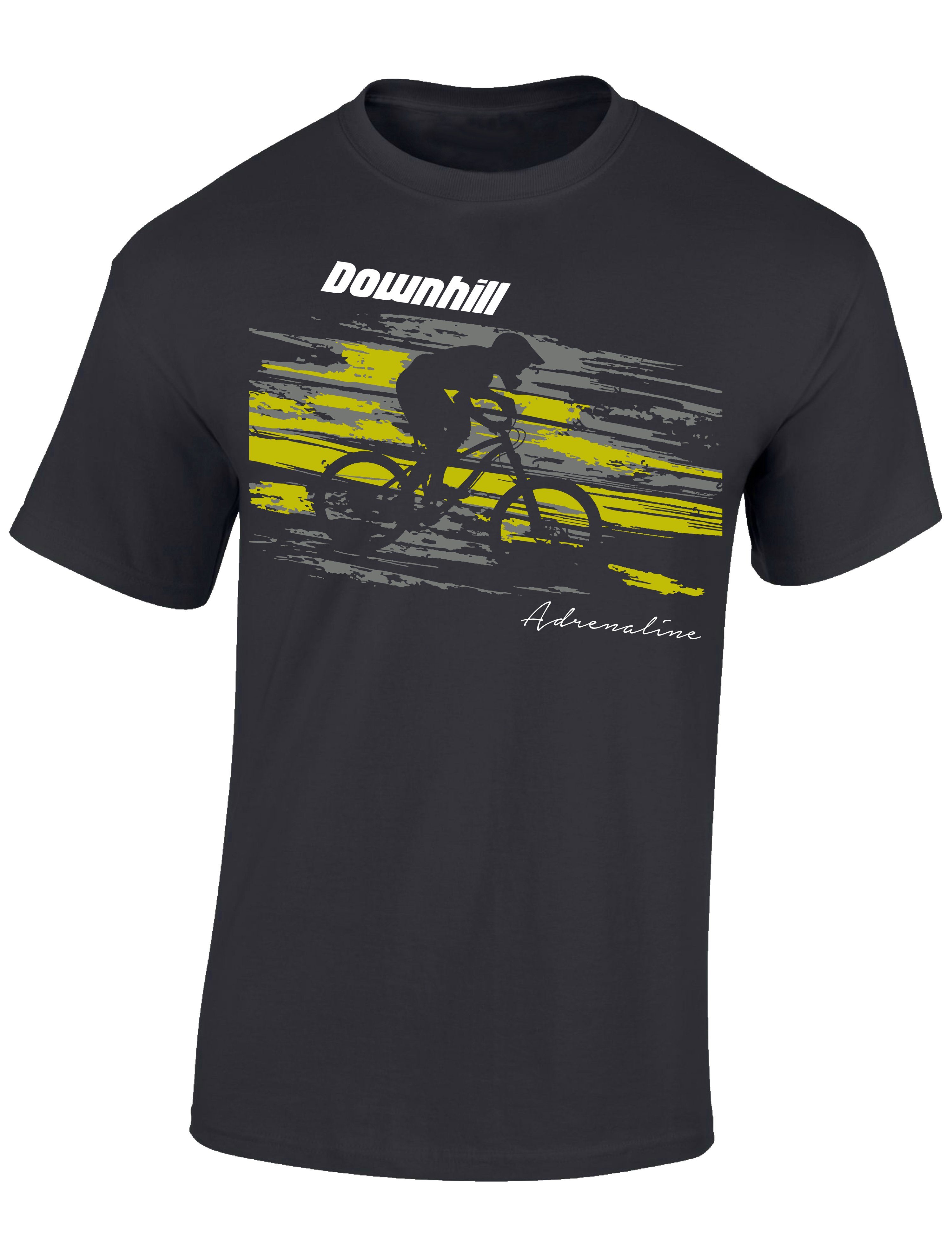 Print-Shirt Fahrrad T-Shirt: "Downhill Adrenaline"