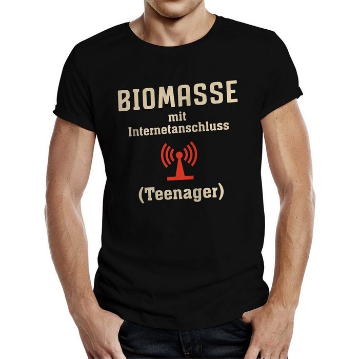 Rahmenlos T-Shirt Geschenk für Teenager - Biomasse mit Internetanschluss