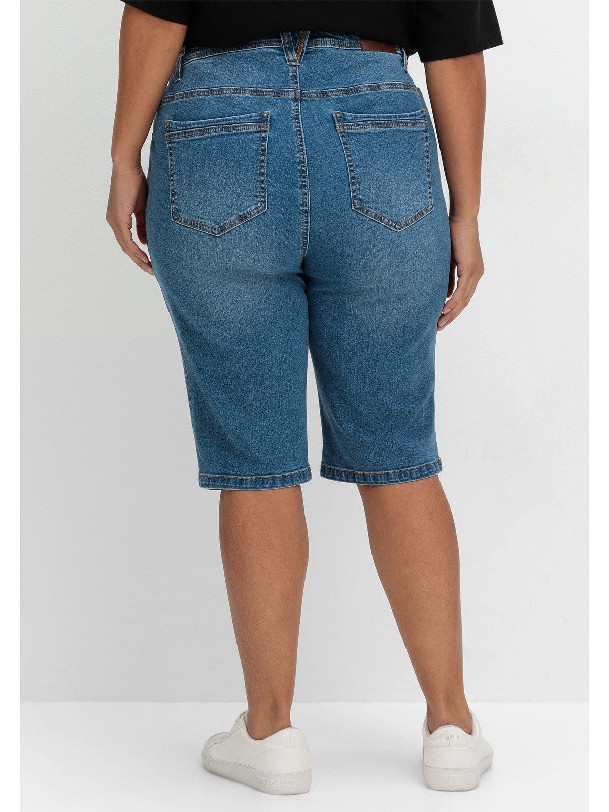 Sheego Jeansbermudas Große Größen im Curvy-Schnitt günstig online kaufen