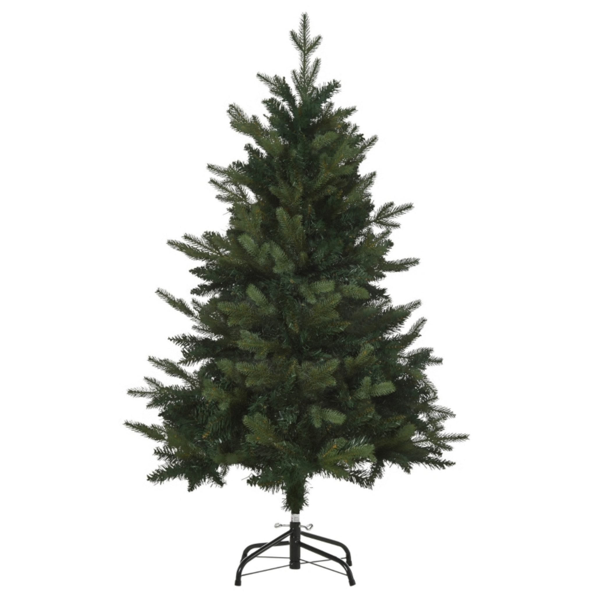 Blossom Künstlicher Weihnachtsbaum Weihnachtsbaum Kunsttanne 120 cm künstlicher Christbaum Metallständer, grüner Weihnachtsbaum für Zuhause, mit 657 Zweigspitzen, Ø85 cm