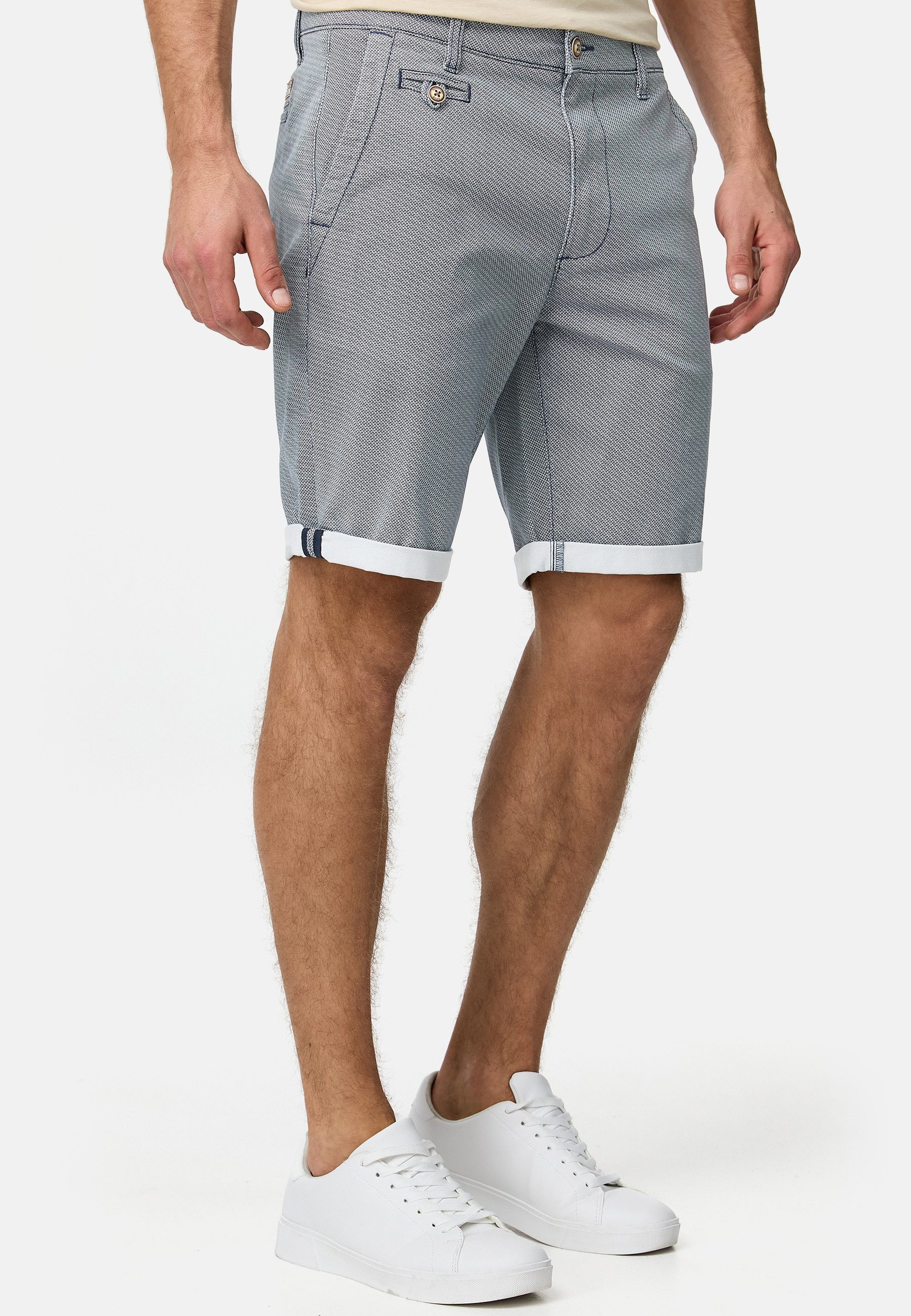 Indicode Chinoshorts Herren Cuba Chino Shorts Herrenshorts aus Baumwollgemisch