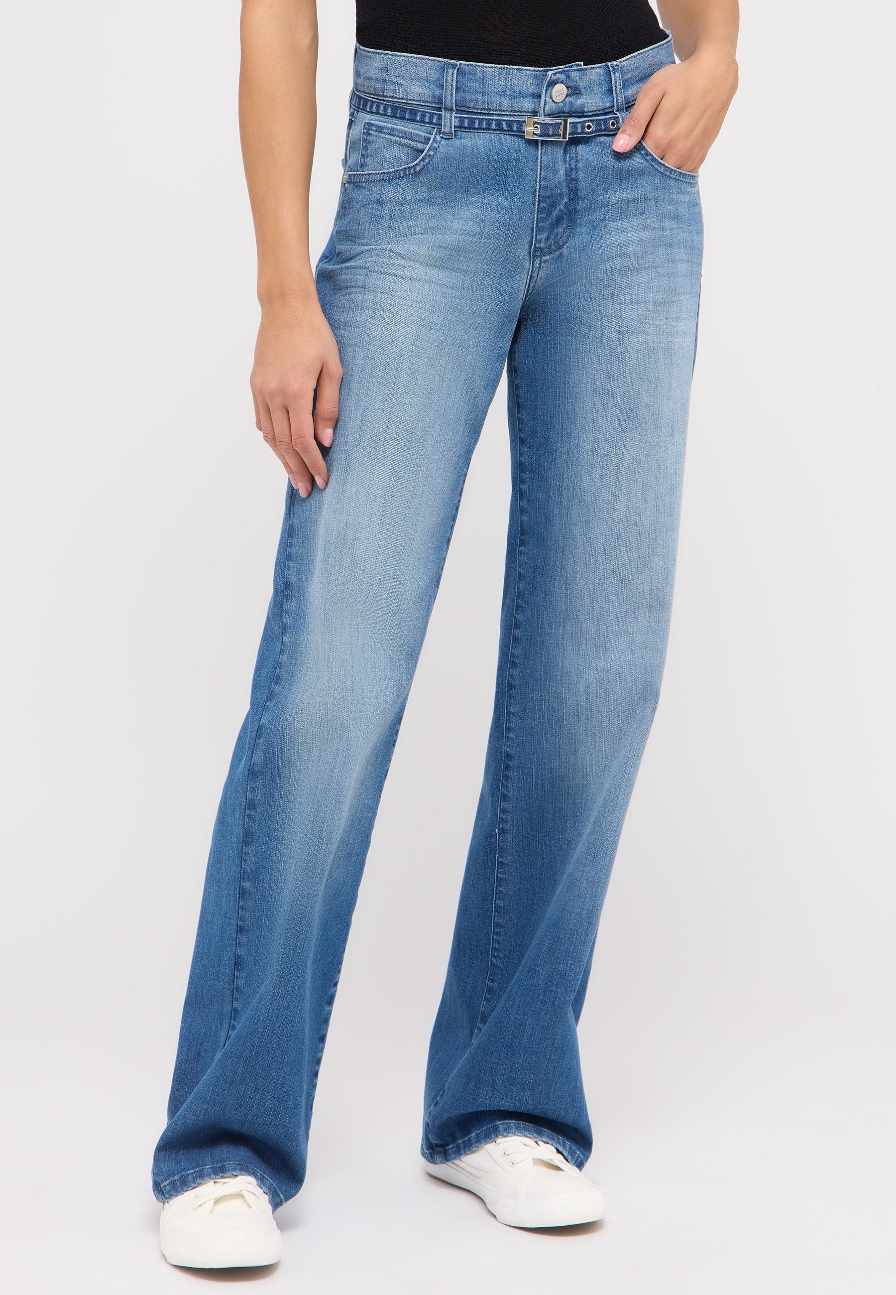 ANGELS Relax-fit-Jeans LIZ BELT mit integriertem günstig online kaufen