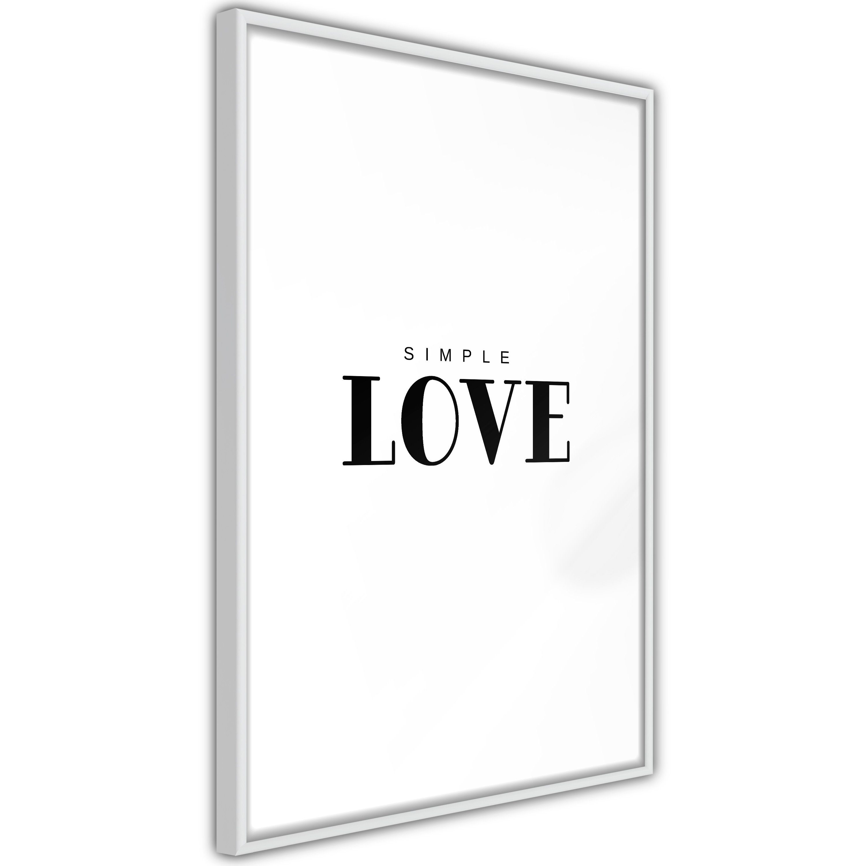 Artgeist Poster Simple Love. € 39,68
