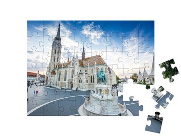 puzzleYOU Puzzle Fischerbastei und Matthiaskirche, Budapest, Ungarn, 48 Puzzleteile, puzzleYOU-Kollektionen Ungarn