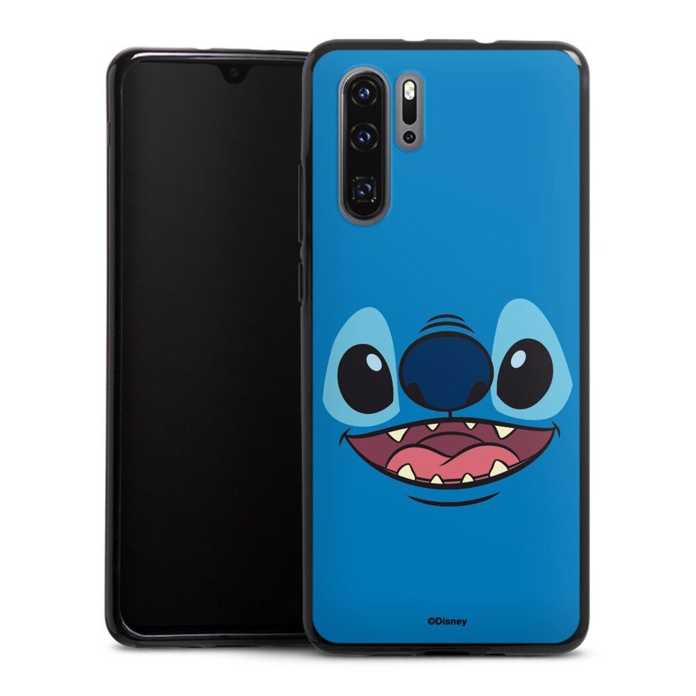 DeinDesign Handyhülle Lilo & Stitch Disney Offizielles Lizenzprodukt Stitch Closeup, Huawei P30 Pro New Edition Silikon Hülle Bumper Case Handy Schutzhülle