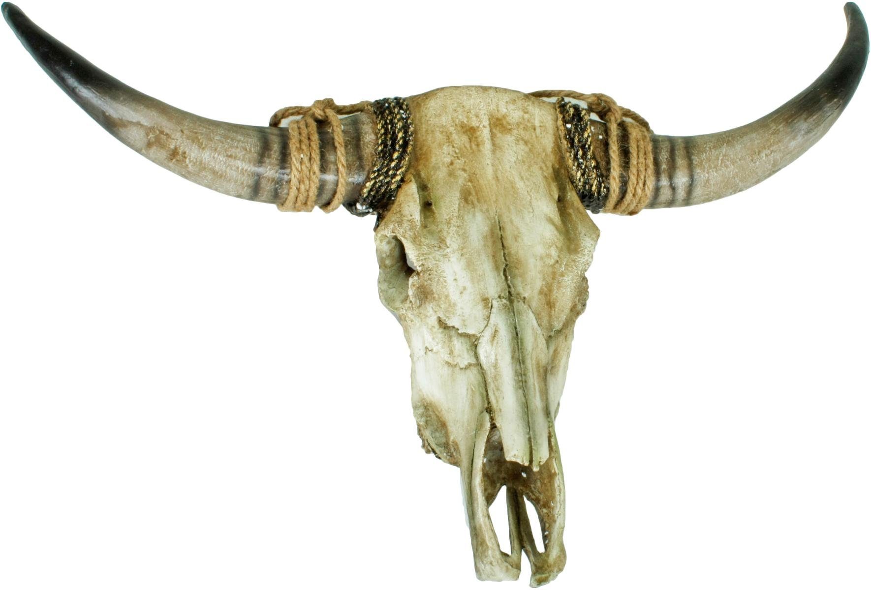 INTERIA Home & Living Dekogeweih Geweih Wanddekoration Longhorn Polyresin Hörnern 79 cm