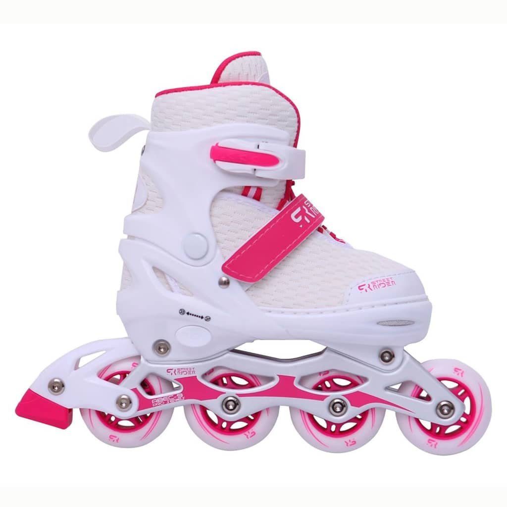 Street Rider Inlineskates Inline-Skates Verstellbar Pro Weiß Größe 33-37