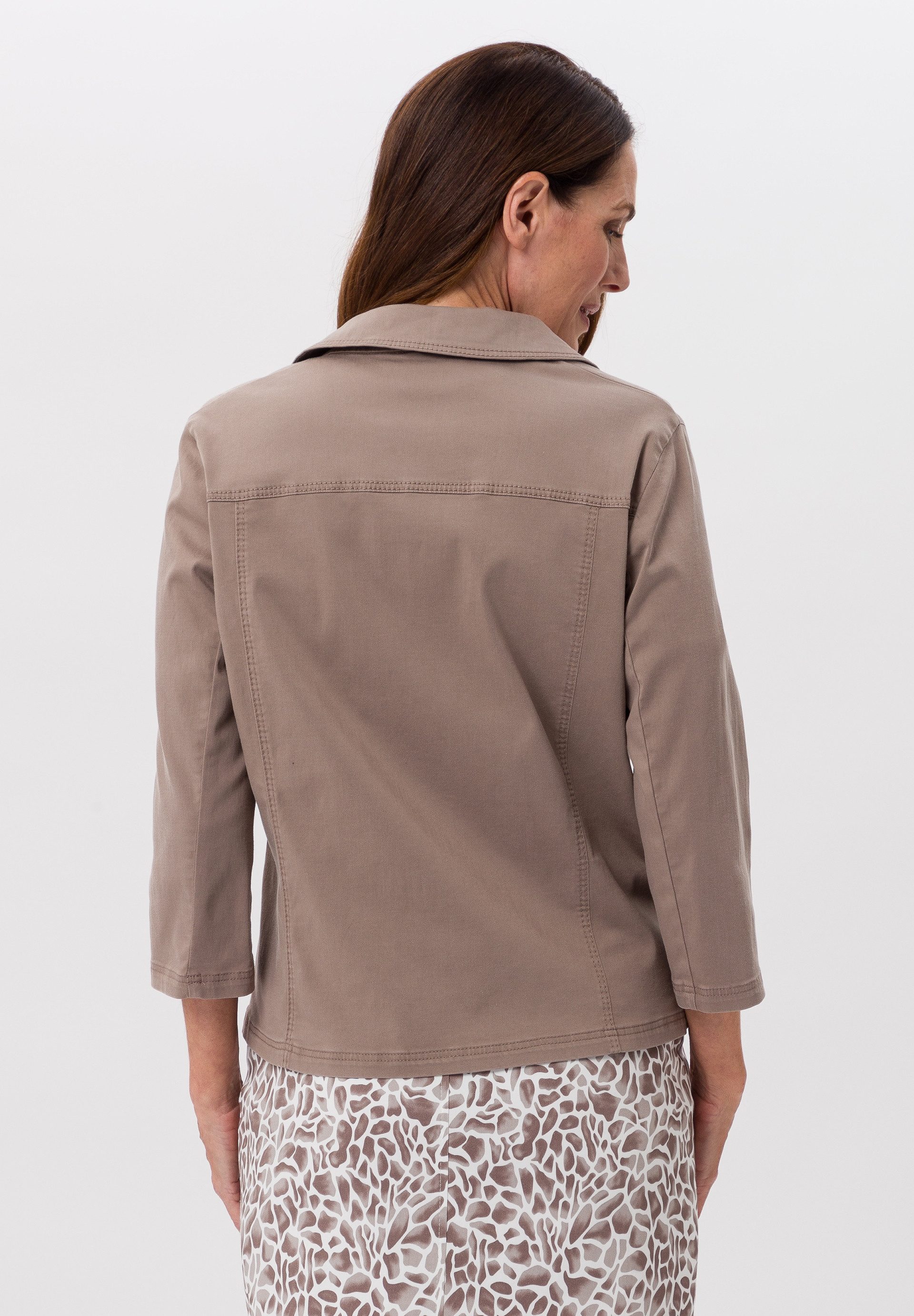 FRANK WALDER Kurzjacke mit verdeckten Druckkknöpfen