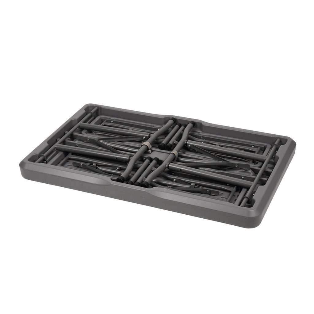 Camp4 Klapptisch Camp4 Garnitur EASY - Tisch 105x65cm u. 2 Bänke 84,5x20cm, grau (3-St)
