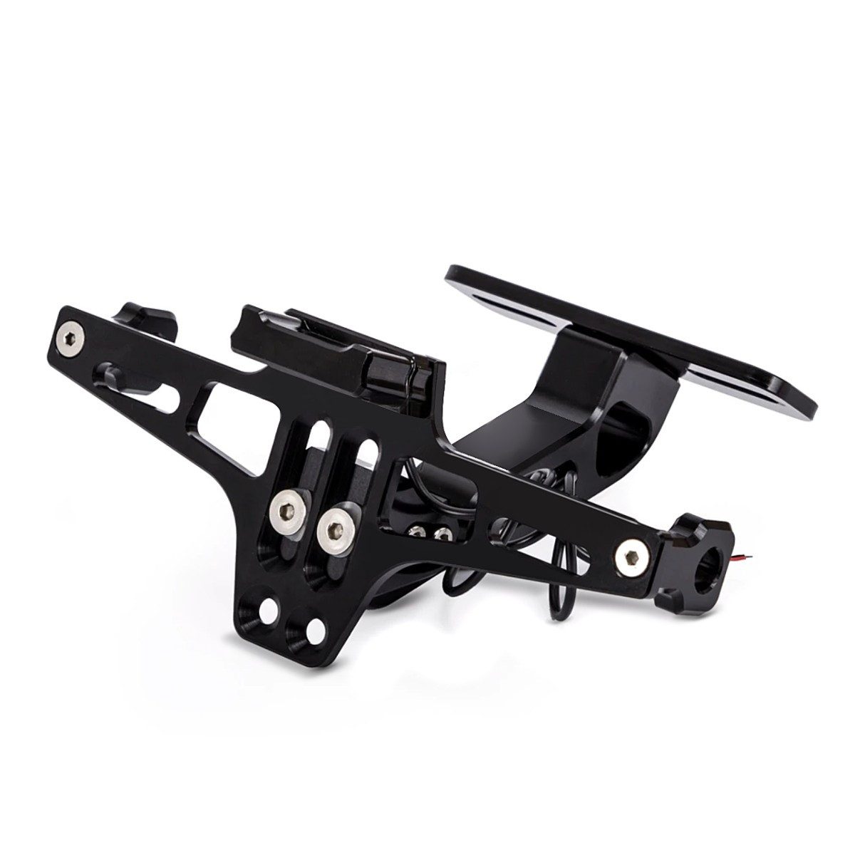 Zaddox Kennzeichenhalter Motorrad Kennzeichenhalter / Nummernschildhalter # NH2 mit Beleuchtung