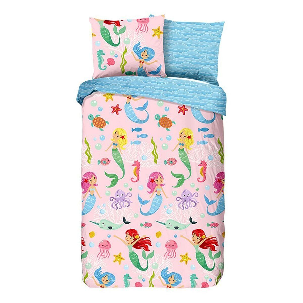 TRAUMSCHLAF Bettwäsche Meerjungfrauen, Renforce, 2 teilig