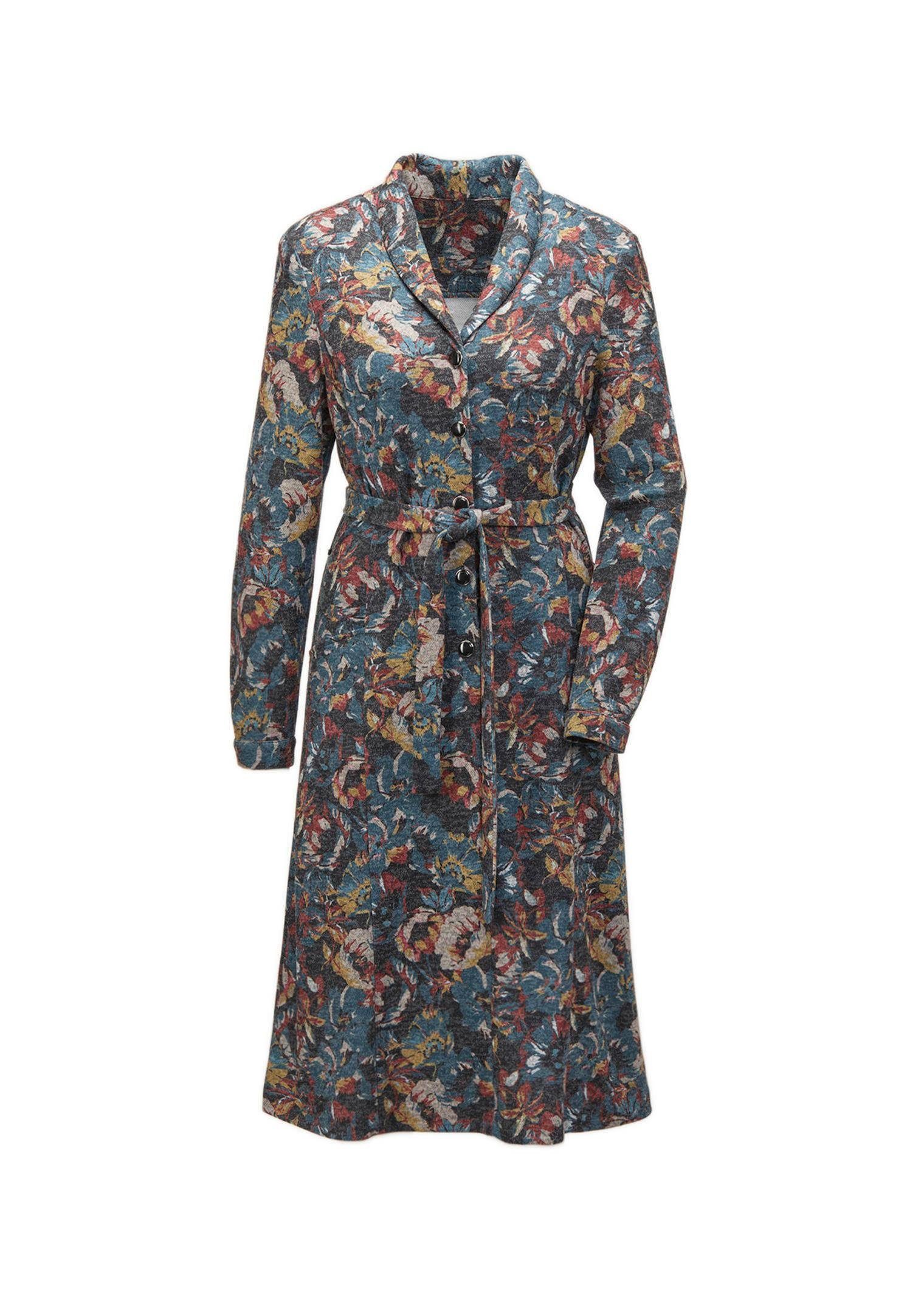Blusenkleid Hemdblusenkleid mit Bindegürtel