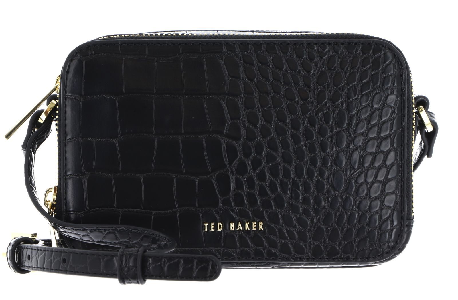 Ted Baker Umhängetasche Stina Double Zip Croc Effect Mini Camera Bag
