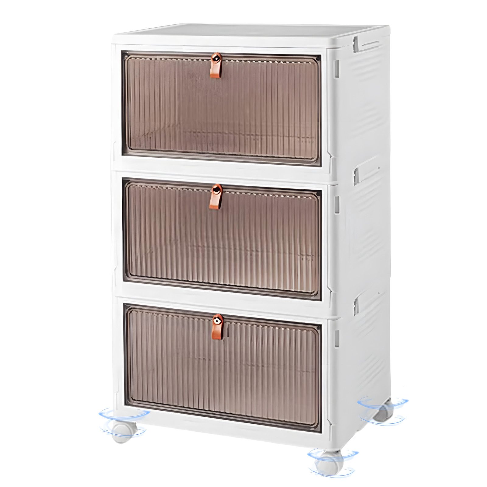 Aufbewahrungsbox Faltbare Aufbewahrungsbox mit Deckel, Stapelbare, für Büro, Küche
