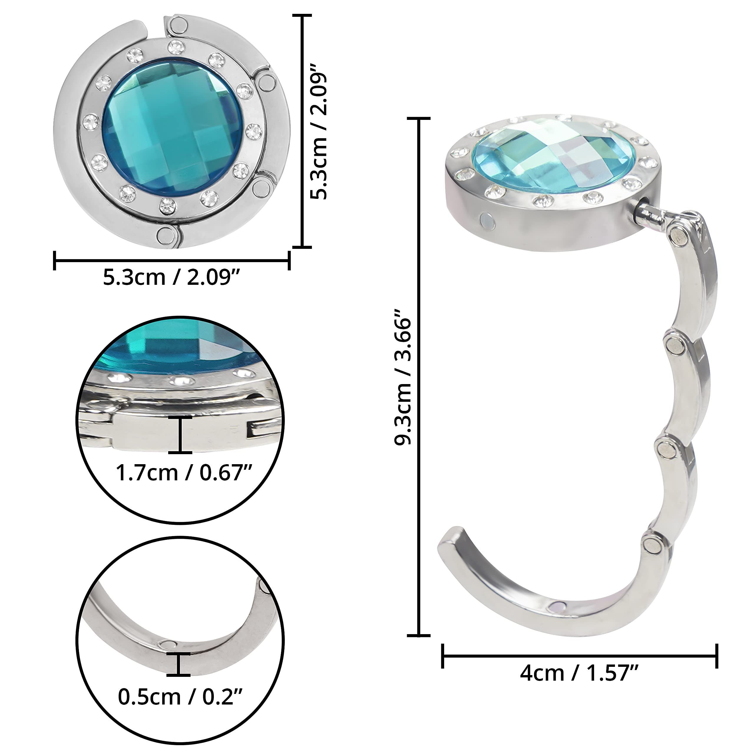 Kurtzy Taschen-Halterung Tragbare Handtaschenhaken - 6er Pack - Silber, (1- günstig online kaufen