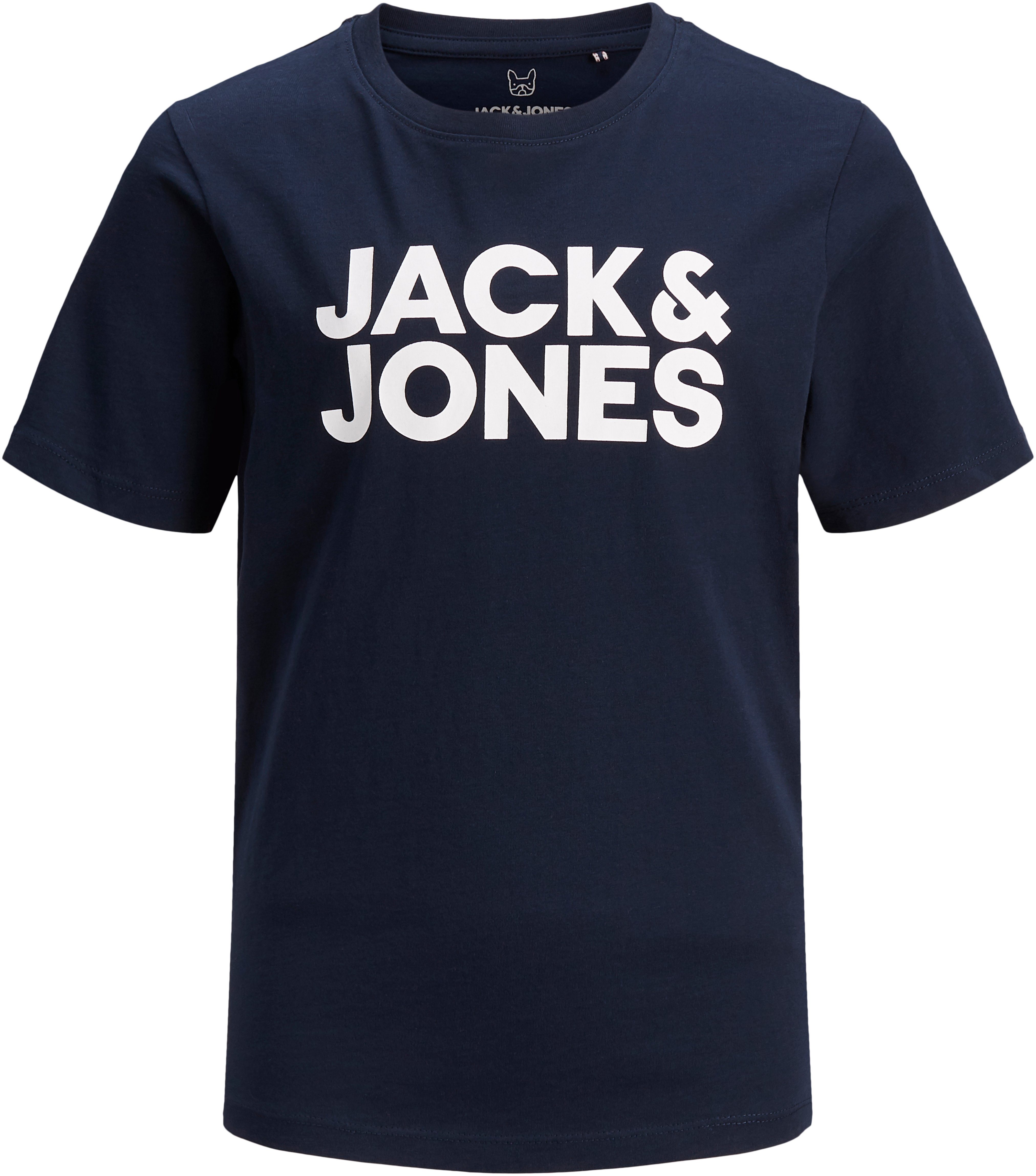 Jack & Jones Junior T-Shirt Print navy blazer/Large