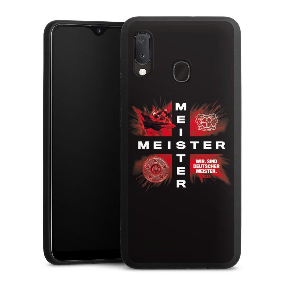 DeinDesign Handyhülle Bayer 04 Leverkusen Meister Offizielles Lizenzprodukt, Samsung Galaxy A20 Silikon Hülle Premium Case Handy Schutzhülle