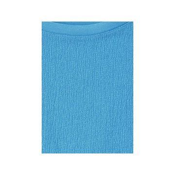 STREET ONE Rundhalsshirt blau (1-tlg)