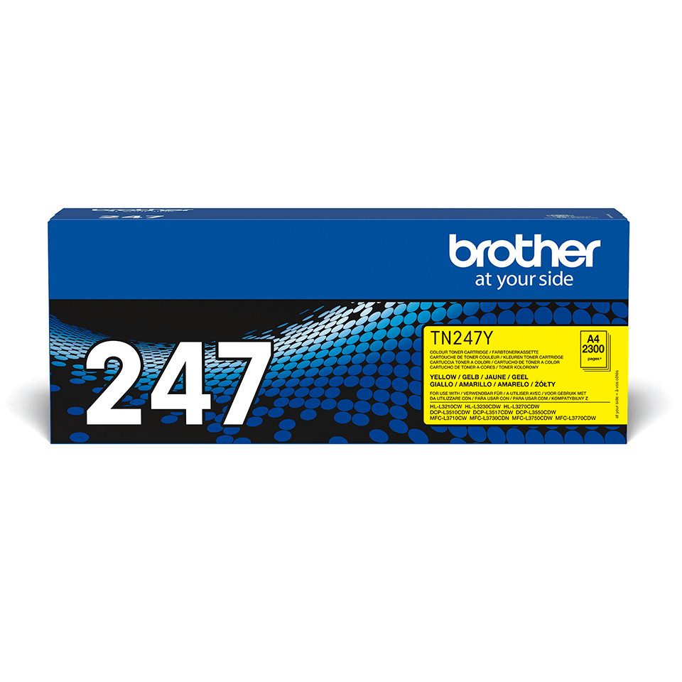 Brother Toner TN-247Y Gelb (ca. 2300 Seiten) Tintenpatrone